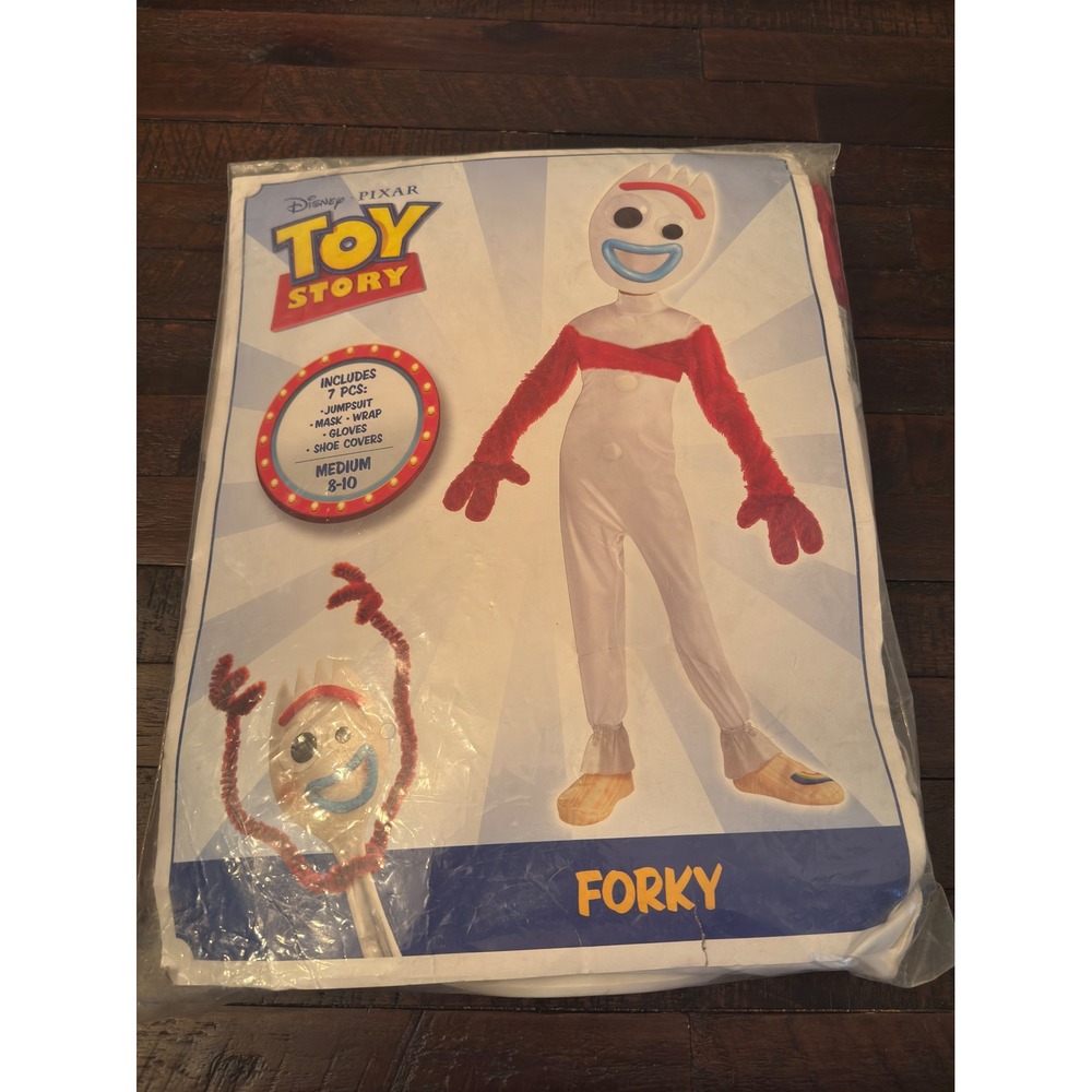 Disney Pixar Toy Story Forky Costume Kids Medium 8-10 Rubies 7 Piece Set